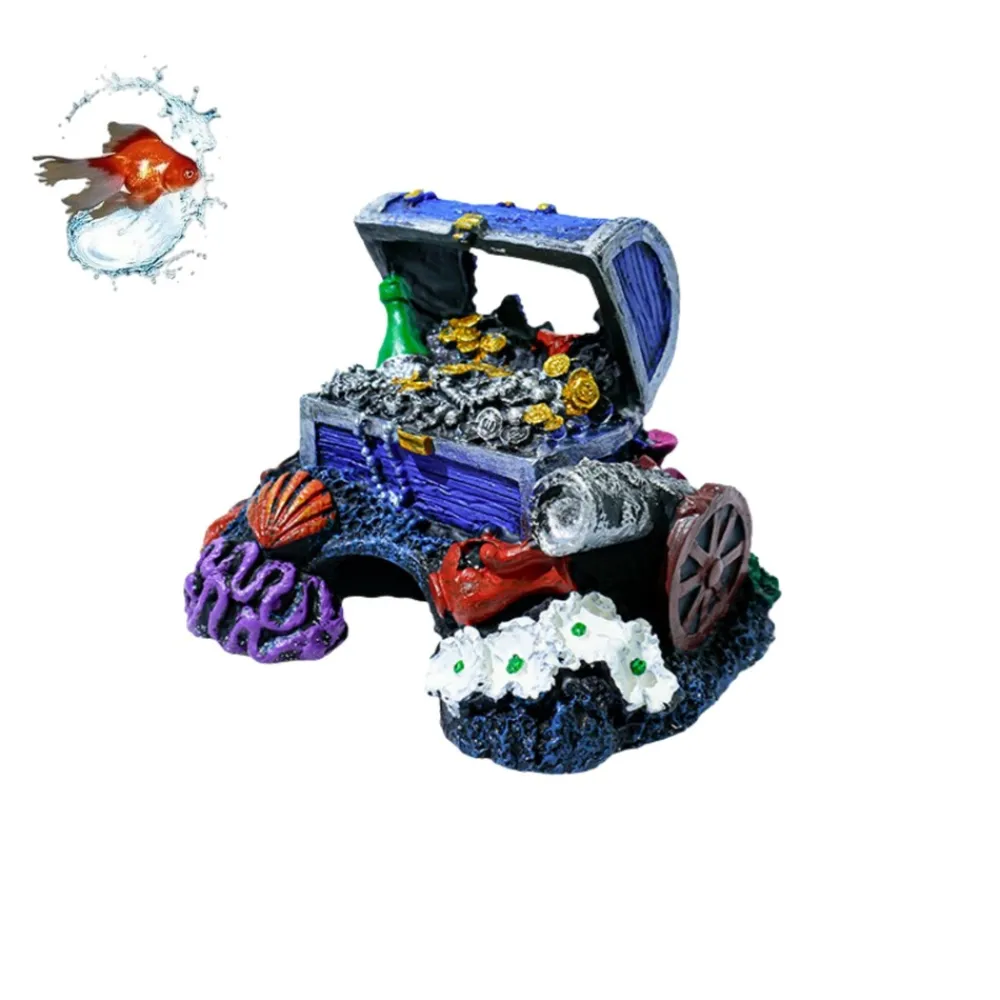 Downypaws - Coffre au trésor ornemental pour aquarium Sale