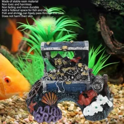 Downypaws - Coffre au trésor ornemental pour aquarium Sale