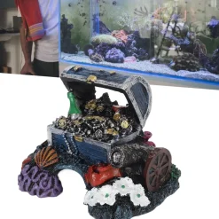 Downypaws - Coffre au trésor ornemental pour aquarium Sale