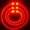 Downypaws - Collier lumineux rechargeable pour chien taille m rouge : 50 cm de circonférence New