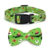 Downypaws - Collier pour chien d'halloween avec motifs de citrouille, fantôme et chauve - souris xl : 2,5*70cm vert Best