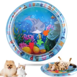 Downypaws - Coussin d'eau- lit pour chat jouets gonflables--diamètre 60cm Discount