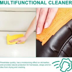 Downypaws - Crème d'entretien et de rénovation pour cuir: pour canapé sac veste - décontamination polissage et réparation New