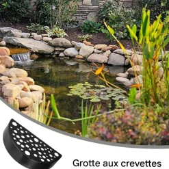 Downypaws - Décoration d'aquarium-grotte aux crevettes-- noires Best