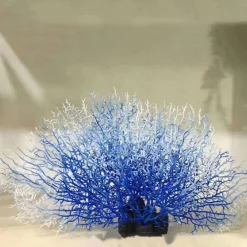 Downypaws - Décoration en corail en silicone pour aquarium, arbre de corail bleu Online