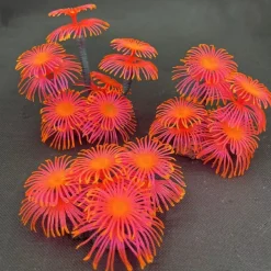 Downypaws - Décoration en corail doux simulé en silicone écologique pour aquarium rouge Outlet