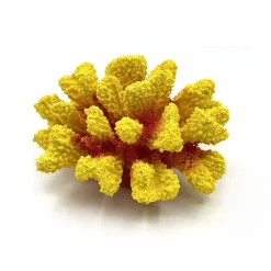 Downypaws - Décoration en corail en résine pour aquariums de mer jaune Outlet