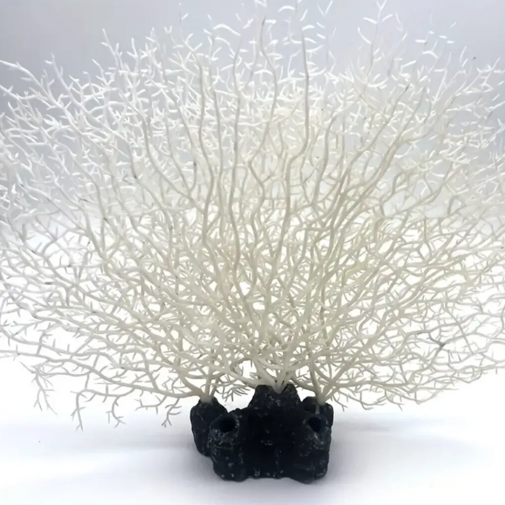 Downypaws Plantes Et Décoration | - Décoration en corail en silicone pour aquarium, arbre de corail blanc