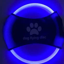 Downypaws - Discovolant lumineux rechargeable avec led pour chien feu bleu Sale