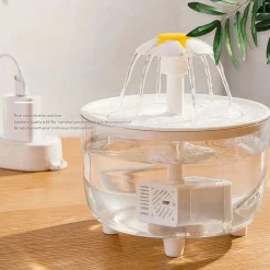 Downypaws - Distributeur d'eau en circulation pour chats: filtre automatique flux d'eau en direct - fournitures pour animaux de compagnie Clearance