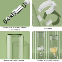 Downypaws - Distributeur d'eau - suspendu pour petits animaux Outlet