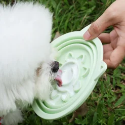 Downypaws - 2en1 bol anti - glouton pour chien - 650ml - bol de voyage à alimentation lente pour une alimentation saine - pliable Best
