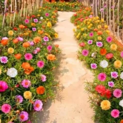 Downypaws Graines De Fleurs | - Graines de fleurs, graines de tournesol multicolores, environ 10 000 grains par paquet, 5 paquets