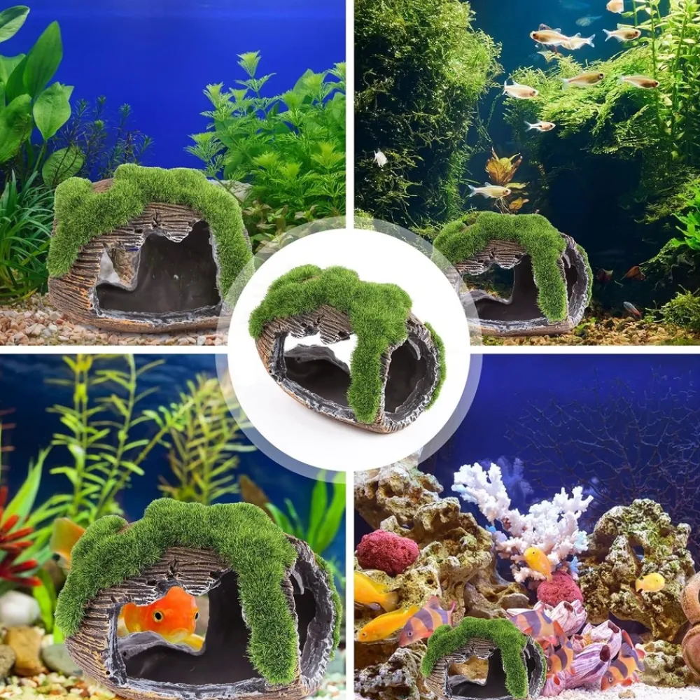 Downypaws - Grotte décorative mousse pour aquarium m Online