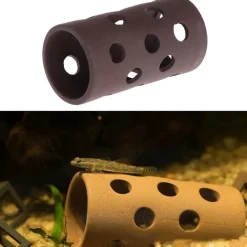 Downypaws - Grotte en céramique naturelle pour aquarium New
