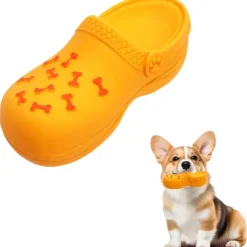 Downypaws - Jouets à mâcher pour chien- chaussons jouets interactifs pour nettoyer les dents-orange Outlet
