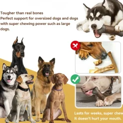 Downypaws - Jouet sonore en caoutchouc gaufré pour chien : nettoyage des dents et résistant à l'usure Hot