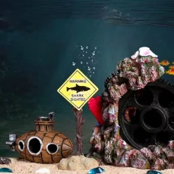 Downypaws - Ornement d'aquarium en résine Sale