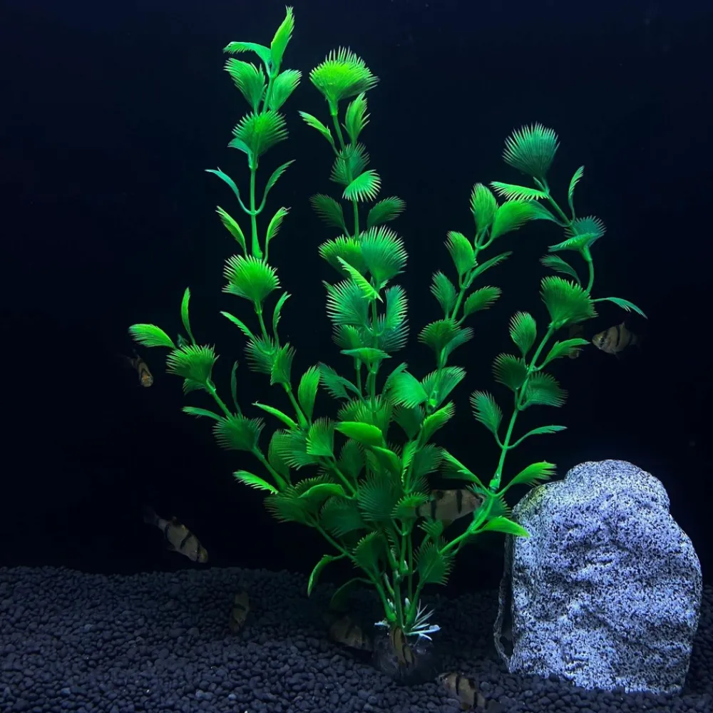 Downypaws - 5 ornements de plantes aquatiques artificielles pour aquarium de 30 cm Clearance