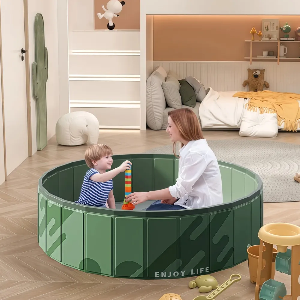 Downypaws Jouets | - Piscine extérieure pour chien : portable pliable et respectueuse de l'environnement