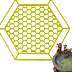 Downypaws Apiculture | - Plateau d'eau pour insectes - ruche avec bordure creuse flottant jaune