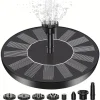 Downypaws - Pompe à eau solaire ronde pour fontaine d'extérieur New