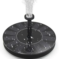 Downypaws - Pompe à eau solaire ronde pour fontaine d'extérieur New