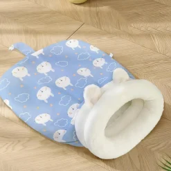 Downypaws Paniers, Transports Et Chatières | - Sac de couchage pour chat: nid semi - fermé 360° chaud doux en peluche