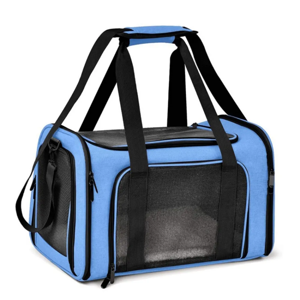 Downypaws Paniers, Transports Et Chatières | - Sac de transport pour chat, portable et pliable bleu taille s