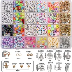 Downypaws Bijoux Et Perles | - Une boîte de perles colorées pour la fabrication de bijoux