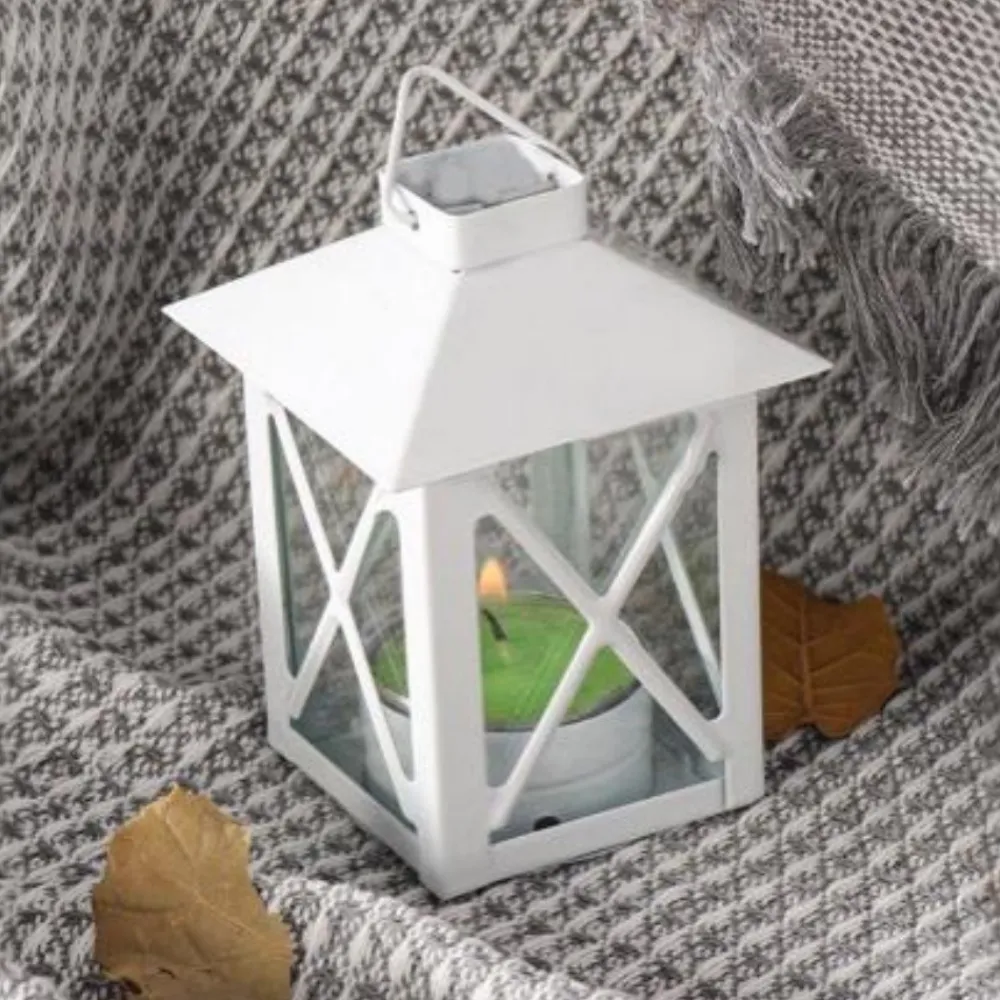 Dtopbuyage - Bougeoir en fer à style européen vintage blanc 2 pièces Hot