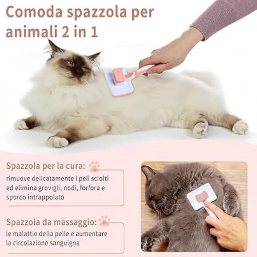 Dtopbuyage - Brosse autonettoyante pour chiens et chats longs et courts poils Sale