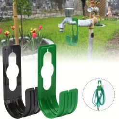 Dtopbuyage - - support de rangement pour tuyau d'arrosage noir Sale