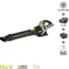 Ego Power+ - Pack pour souffler les feuilles egopower lb5301e batterie 56v chargeur inclus volume d air 900m3 Online