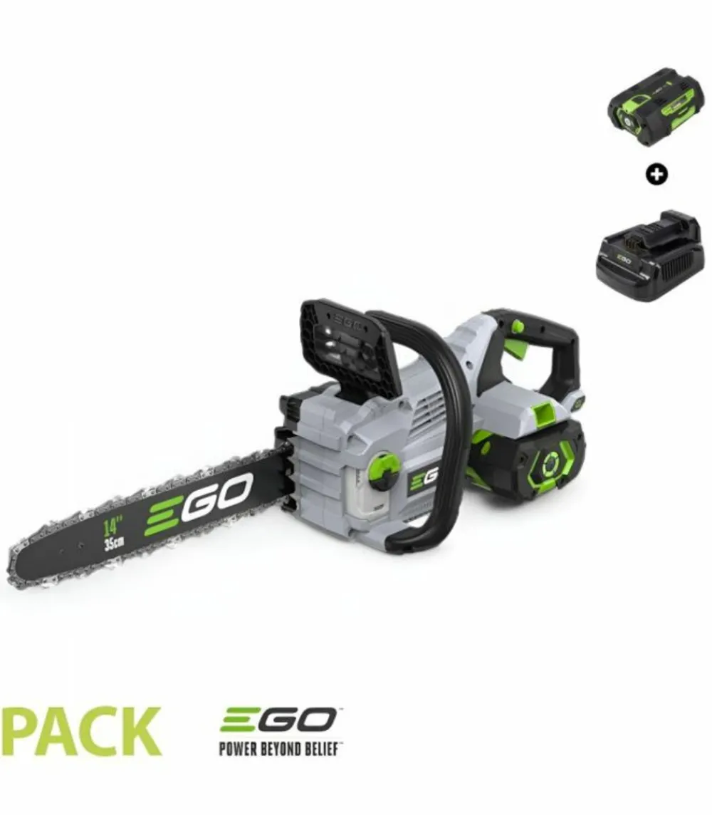 Ego Power+ Taille-Haies, Tronçonneuses Et Élagueuses | - Pack tronçonneuse électrique 35 cm avec batterie 2,5ah et chargeur- ego power cs1411e