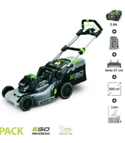 Ego Power+ - Tondeuse gazon électrique sans fil tractée ego power plus coupe 47 cm batterie 56v-5ah lm1903e-sp New