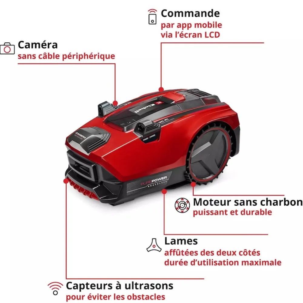 Einhell Tondeuses | - Robot-tondeuse freelexo cam plus 600