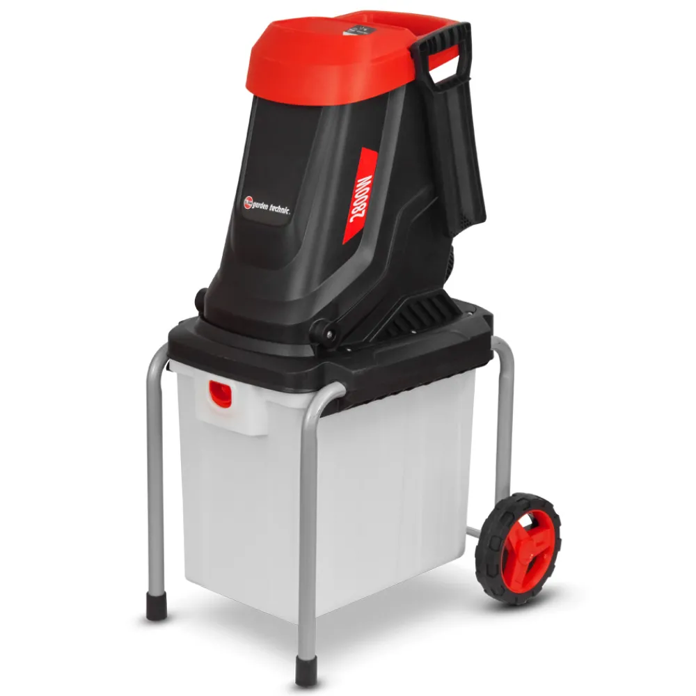 Elem Garden Technic Broyeurs, Nettoyeurs Et Souffleurs | - Broyeur de végétaux électrique 2800w avec bac récupérateur 50l - elem garden