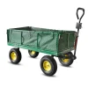 Elem Garden Technic Abris De Jardin, Serres Et Rangements | - Chariot de jardin en acier avec bâche amovible 138x62x68cm