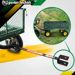 Elem Garden Technic Abris De Jardin, Serres Et Rangements | - Chariot de jardin en acier avec bâche amovible 138x62x68cm