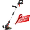 Elem Garden Technic Coupe-Bordures Et Débroussailleuses | - Coupe bordures sans fil 20v batterie lithium 2000mah - 25cm - elem garden
