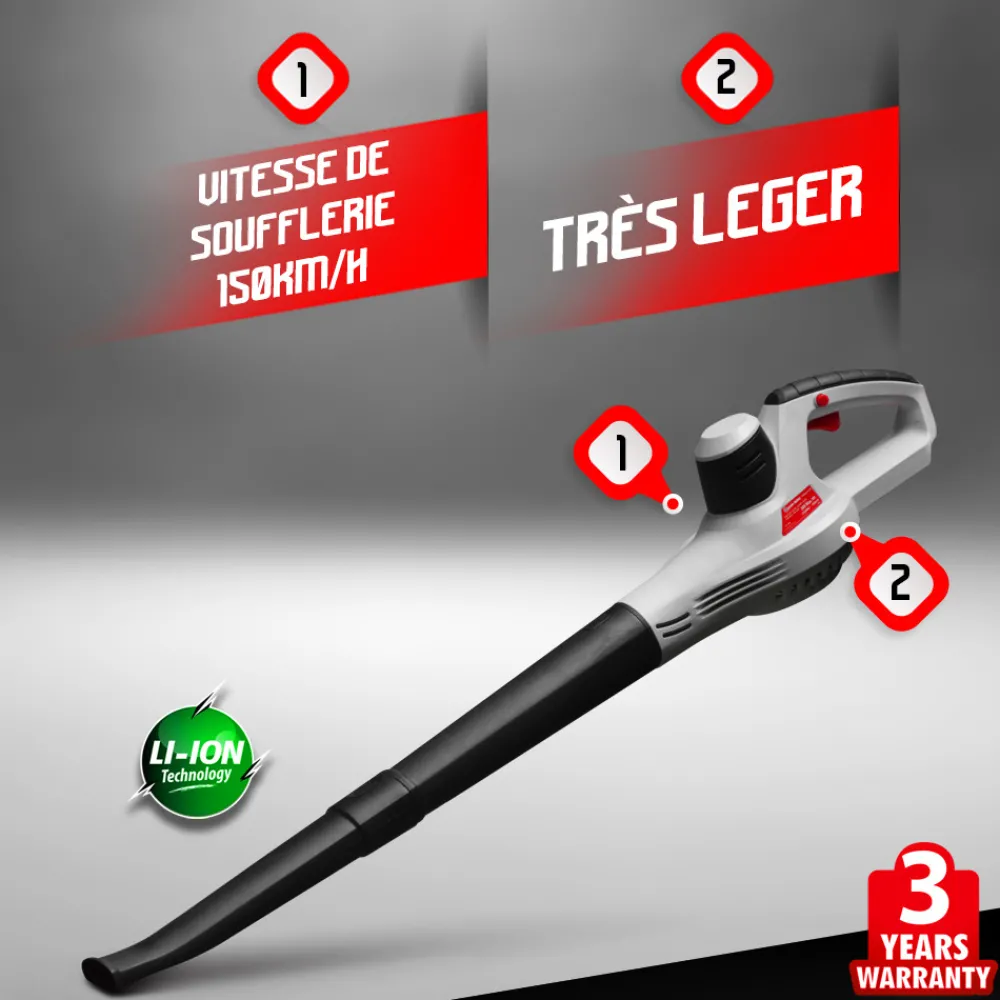 Elem Garden Technic Tondeuses | - Kit 3 machines rechargeables 20v max + 2 batteries