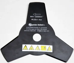 Elem Garden Technic Coupe-Bordures Et Débroussailleuses | - Lame 3 dents pour débroussailleuse elem garden