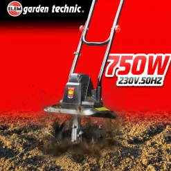 Elem Garden Technic - Motobineuse électrique 750w 32cm - 4 fraises Sale