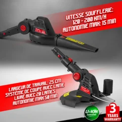 Elem Garden Technic - Outil de jardin multifonctions 4en1 sans fil 20v Clearance
