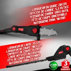 Elem Garden Technic - Outil de jardin multifonctions 4en1 sans fil 20v Clearance