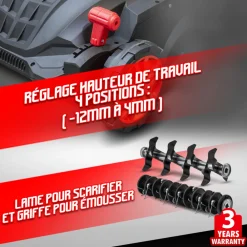 Elem Garden Technic - Scarificateur émousseur électrique 1500w - 32cm Hot