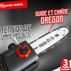 Elem Garden Technic - Scie à ébrancher sur perche 710w guide oregon 24cm Best
