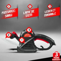 Elem Garden Technic Taille-Haies, Tronçonneuses Et Élagueuses | - Taille haies électrique 500w - lame 51cm - elem garden