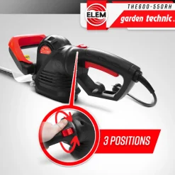 Elem Garden Technic - Taille haies électrique 620w - lame 55cm - poignée arrière rotative - elem garde Hot